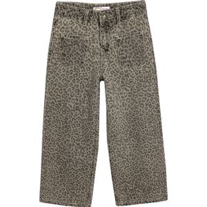 Koton - Jeans - Grijs/Zwart - Wide Leg - Dierenprint