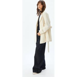 Koton - Tussenmantel - Ecru - Klassieke Mantel - Knoopsluiting