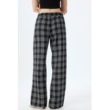 Capri Broeken - Geruit - Elastische Band - Mid Waist - Wide Leg