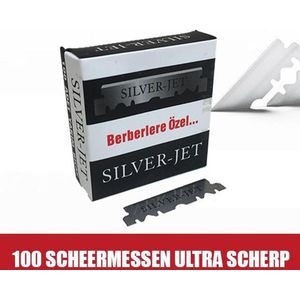 Silver Jet Professional - Enkel Scheermes - Single Blades - Enkel Scheermesjes - 100 Mesjes