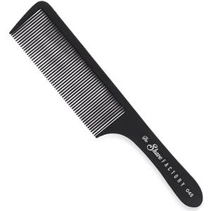 The Shave Factory Hittebestendige Zwarte Kammen - Essentieel voor Professionele Haar Verzorging - Gemaakt van Hoogwaardig en Duurzaam Materiaal (Zwart 045)