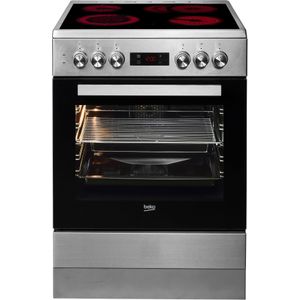 BEKO Vrijstaand elektrisch fornuis FSM67320G met restwarmte-indicator