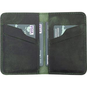 Pulledro - Leder Cardholder Pasjeshouder - Portemonnee - Antic Green