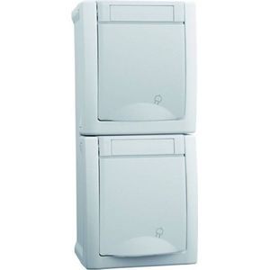 Panasonic - Inbouwstopcontact - Wit - Glasvezelversterkt Thermoplast - IP54