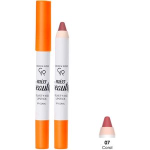 Golden Rose - Miss Beauty Velvety Kiss Lipstick 07 - Coral