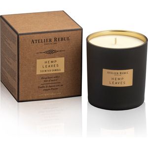 Hemp Leaves Geurkaars Atelier Rebul (210g) - 45 Branduren - Kruidige Geur - Sojawas