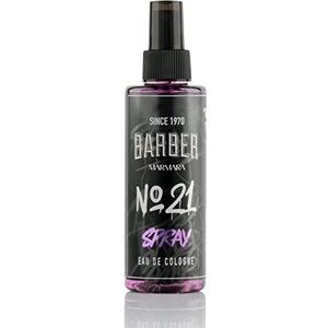 BARBER MARMARA No.21 Eau de Cologne GRAFITTI Spray voor heren, 1 x 150 ml, aftershave voor mannen, parfum voor mannen, barber, lichaamsspray, kapper, Kolonya, geuren