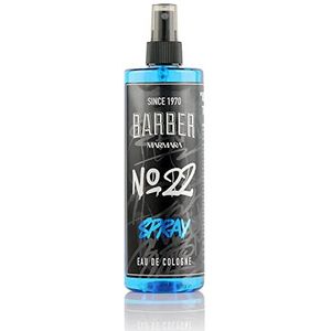 barber marmara No.22 Eau de Cologne Spray voor heren, GRAFITTI 1 x 400 ml, aftershave mannen, parfum voor mannen, lichaamsspray - kapper Kolonya, parfums