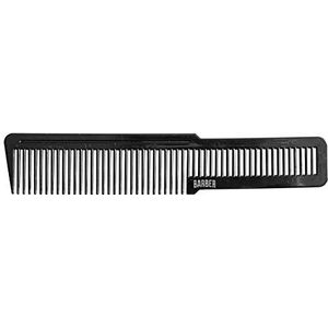 BARBER MARMARA Haar-beard 037 Haarkam, baardkam, kapperskam voor haar en baard, onbreekbaar, flexibel, antistatisch, dubbelzijdig, hittebestendig, haarkam voor mannen, barbershop-kam