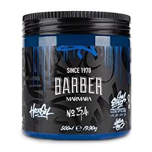 BARBER MARMARA No.34 Hair Styling Gel 500 ml - haargel voor mannen - sterke hechting - geen plakken en zonder resten - alcoholvrij - frisse geur - haargel - rubbereffect