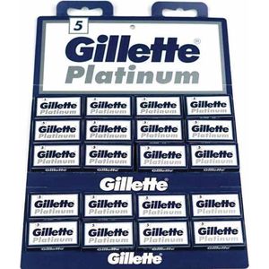 Gillette Platinum Scheermesjes - Voordeelverpakking 20x5 stuks