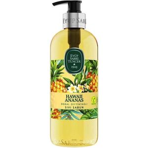 Eyüp Sabri Tuncer – Hawaii Ananas – Met 100 % Natuurlijke Olijfolie – Handzeep Met Pomp – 500 ML