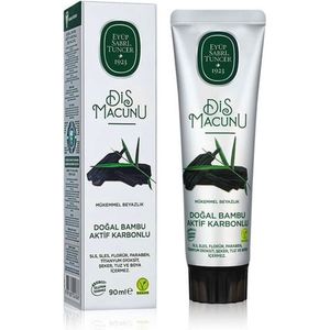 Eyüp Sabri Tuncer – Pure Witheid – 100% Plantaardige Bamboe Actief Koolstof Tandpasta – 90 ml – 100% Vegan – Glutenvrij