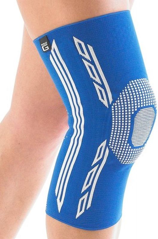 Airflow Plus stabiliserende knie support met siliconen patella kussen - medium - Neo G