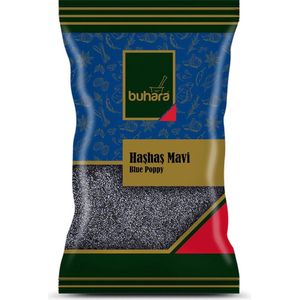 Buhara - Maanzaad - Blauwe Maanzaden - Klaproos Blauw - Hashas Mavi - Blue Poppy - 80 gr