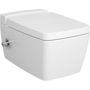 VitrA Metropole Rim-ex W-hangend toilet, geïntegreerde bidetfunctie, met VitrA Fresh Liquid Cleaner Tank-wit