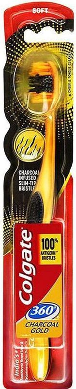 Colgate Tandenborstel  Charcoal Gold Soft- 1 tandenborstel