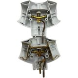 Horizontale Stopcontact Splitter - Verdeelstekker - Verloopstekker 3-voudig wit - Met randaarde - Stekkers - Stekkerdoos
