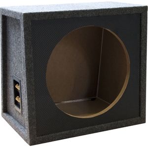 Necom Subwooferkist 12'' Met 2 Aansluitingen 27 Liter Mdf Zwart