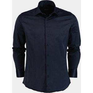 Ferlucci Casual hemd lange mouw Blauw Napoli/Navy