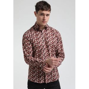 Gabbiano Heren overhemd 332741 817 rusty brick