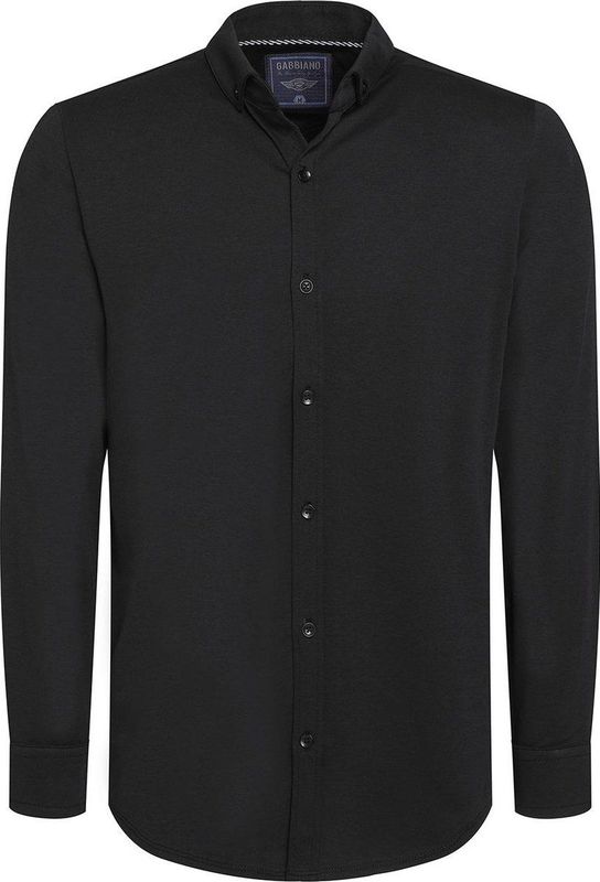 GABBIANO Slim Fit Overhemd Zwart