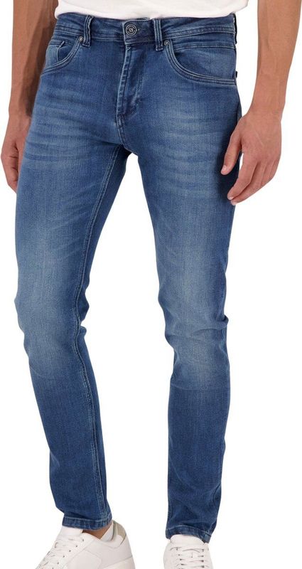 Gabbiano - Pacific - Heren Slim-fit Jeans - Mid Blue