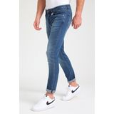 Gabbiano - Pacific - Heren Slim-fit Jeans - Mid Blue