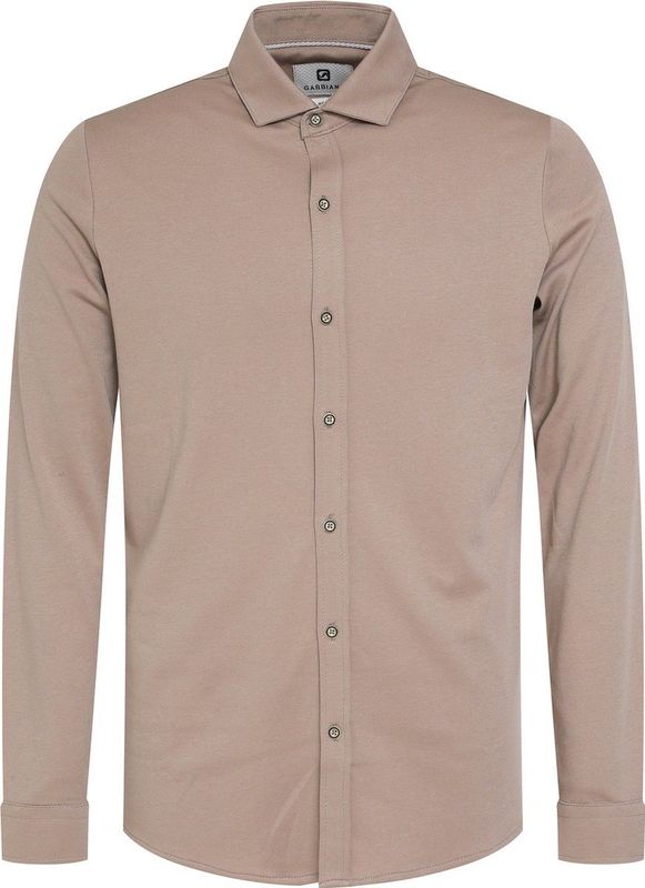 Gabbiano - Tone - Heren Overhemd - Taupe - 333510 - 4445