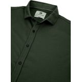 Overhemden - Donkergroen - 60% Katoen - 37% Polyester - 3% Elastaan
