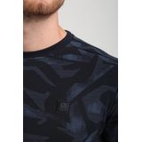Gabbiano Trui Sweater Met Print 774770 301 Navy Mannen