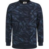 Gabbiano Trui Sweater Met Print 774770 301 Navy Mannen