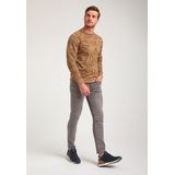 Gabbiano - Heren Sweater - 774770 - 4412 Khaki Brown
