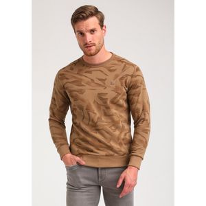 Gabbiano - Heren Sweater - 774770 - 4412 Khaki Brown