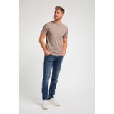 Gabbiano T-shirt Premium T Shirt Met Stretch 152713 4445 Taupe Mannen