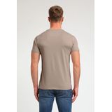 Gabbiano T-shirt Premium T Shirt Met Stretch 152713 4445 Taupe Mannen