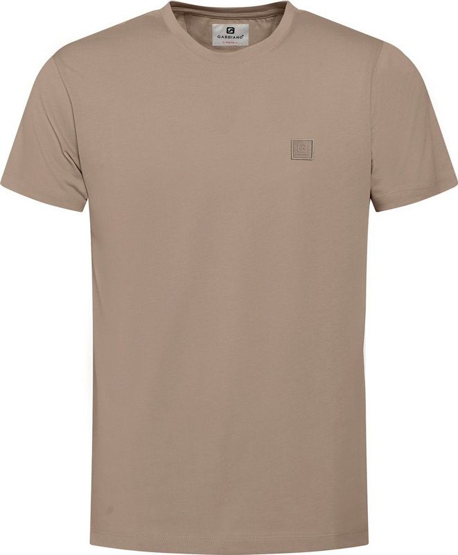 Gabbiano T-shirt Premium T Shirt Met Stretch 152713 4445 Taupe Mannen