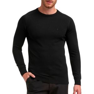 Gabbiano - Essential Knitted Sweater - Zwart - Heren