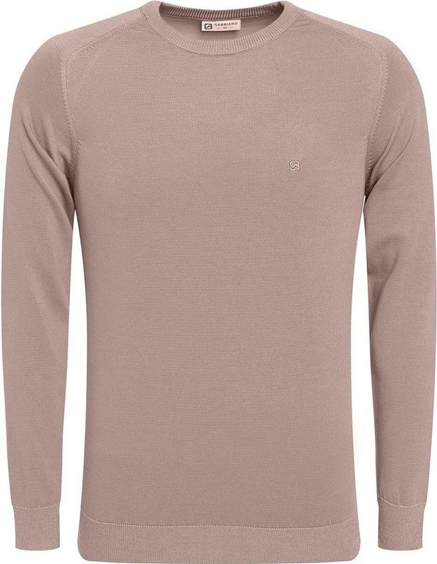 Gabbiano - Fijngebreide Trui - Taupe - Mannen