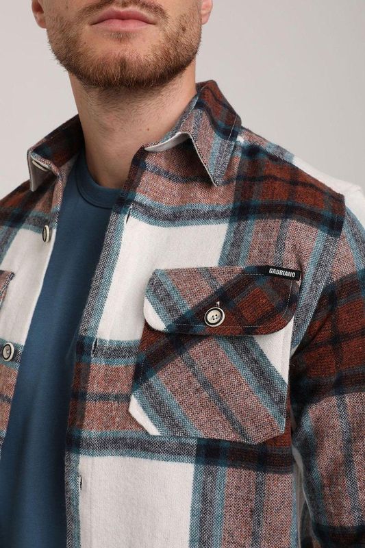 Gabbiano - Heren Overshirt - Geruit - Multi Colour