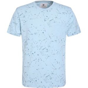 Gabbiano - T-shirt - Bright Blue - Korte Mouwen - Ronde Hals - Borstzakje