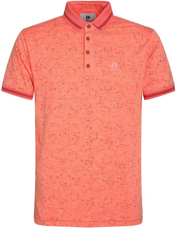 Gabbiano - Slub Katoenen Polo - All-Over Print - Katoen - Casual