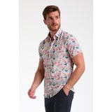 Gabbiano - Heren Overhemd - Ecru - Korte Mouwen - 335542