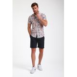 Gabbiano - Heren Overhemd - Ecru - Korte Mouwen - 335542