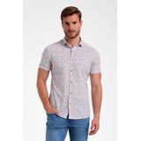 Gabbiano - Overhemd - Ecru - Korte Mouwen - 80% Katoen 20% Polyester