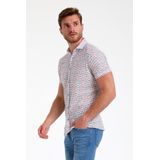 Gabbiano - Overhemd - Ecru - Korte Mouwen - 80% Katoen 20% Polyester