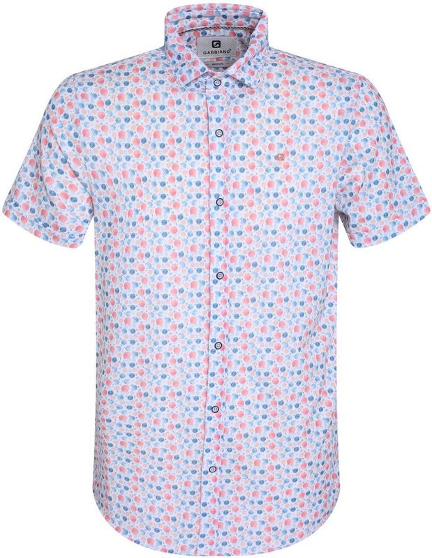 Gabbiano - Overhemd - Ecru - Korte Mouwen - 80% Katoen 20% Polyester