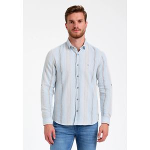 Gabbiano - Overhemd - Blauw - Katoen/Polyester