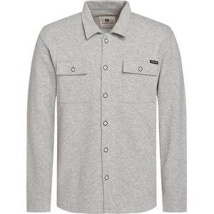 Gabbiano - Heren Overshirt - Grijs Melange - Katoen/Polyester/Elastaan