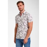 Gabbiano - Heren Overhemd - 335933 - Sand - Seersucker Korte Mouwen